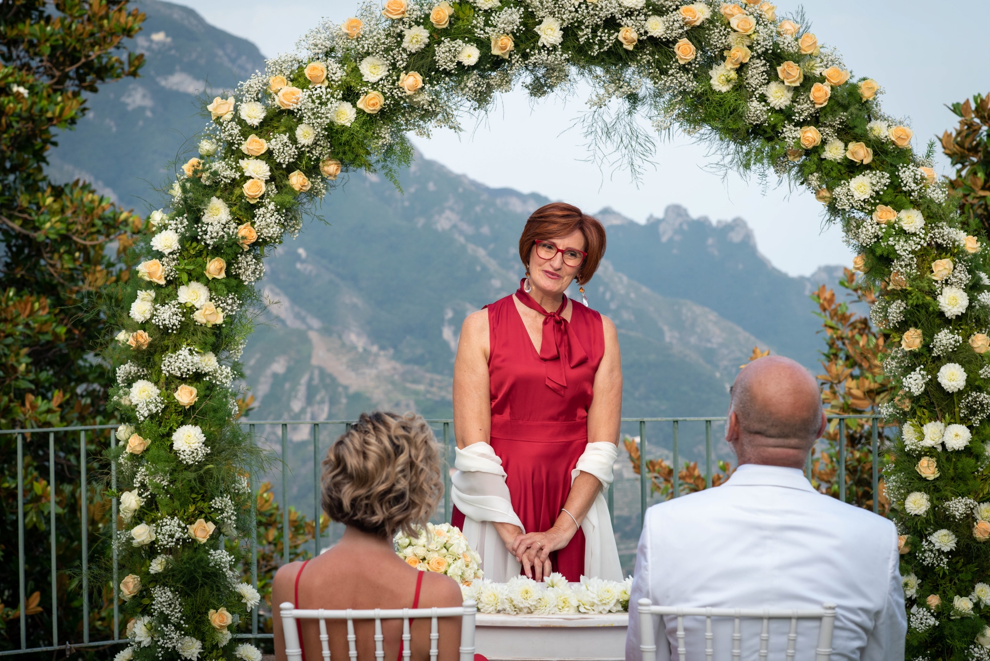 civil-wedding-ceremony in ravello