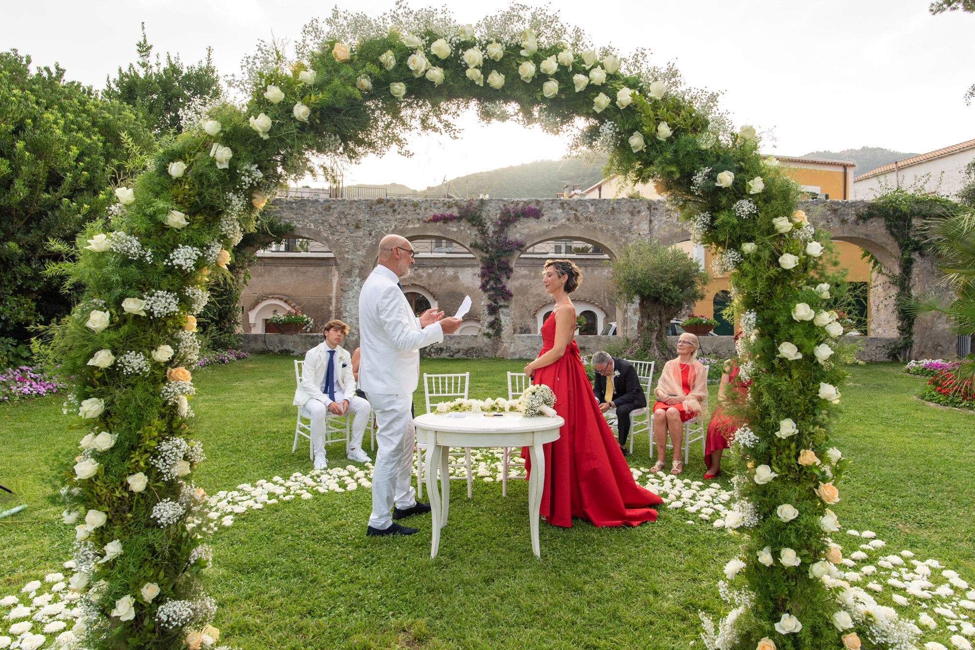 civil-wedding-ceremony in ravello